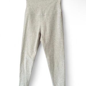 Beyond Yoga Heather Light Gray High-Waist Leggings